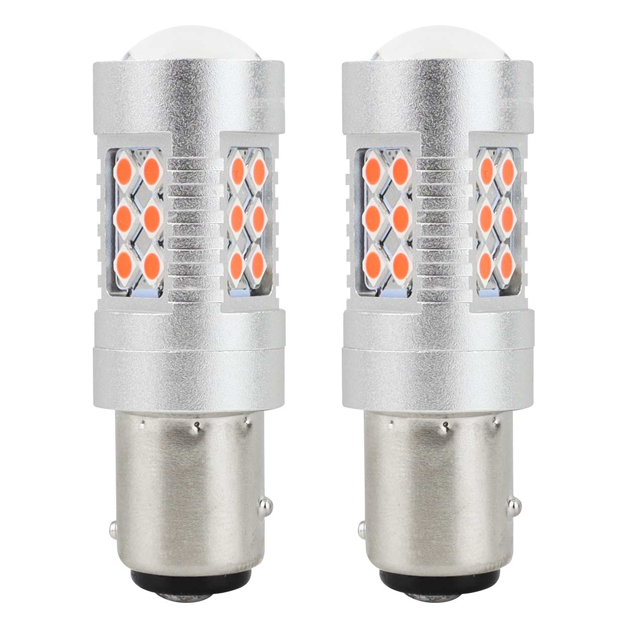 Rød LED-pære med 1157 BAY15D-sokkel