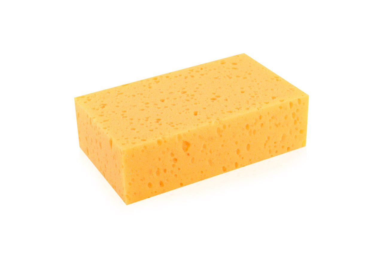 Orange svamp til bilvask