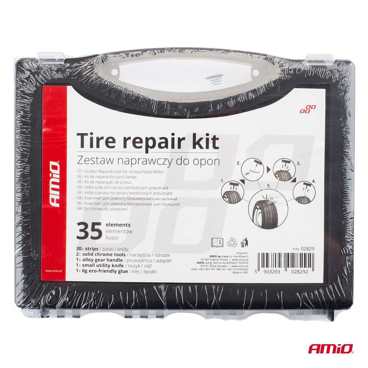 Täydellinen paikkaussarja tubeless-renkaille