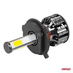 H4 COB LED-forlygter med blæser
