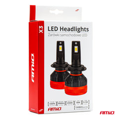 LED-pærer H3 X3-serie med strømforsyningskabel