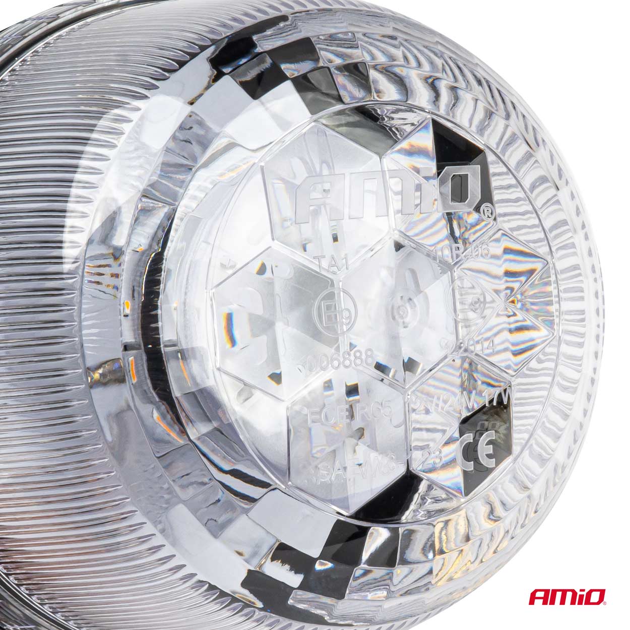 LED-advarselslampe med 24 orange LED'er