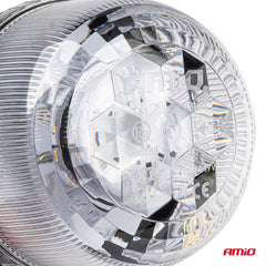 LED advarselslampe W25SB set fra siden