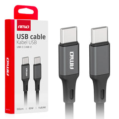 USB-C–USB-C-kaapeli 60W 100 cm FullLINK