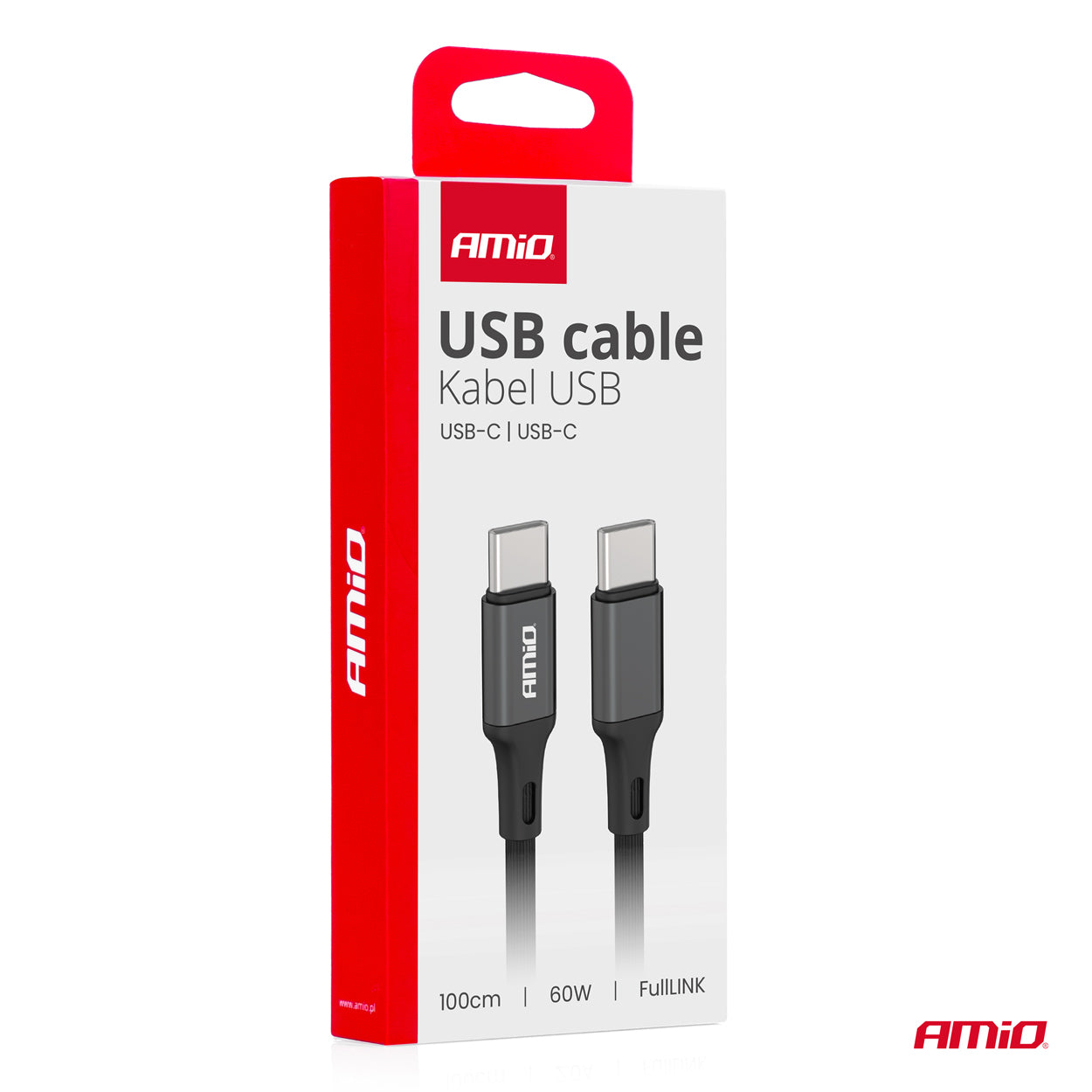 USB-C–USB-C-kaapeli 60W 100 cm FullLINK