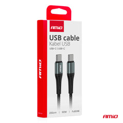 FullLINK USB-C–USB-C-kaapeli 200 cm