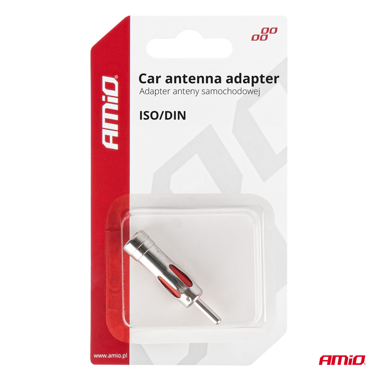 Bilradioadapter med ISO- og DIN-tilslutning