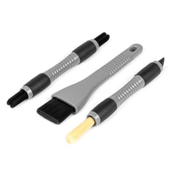 Børstesæt til bilpleje med tre rengøringsbørster