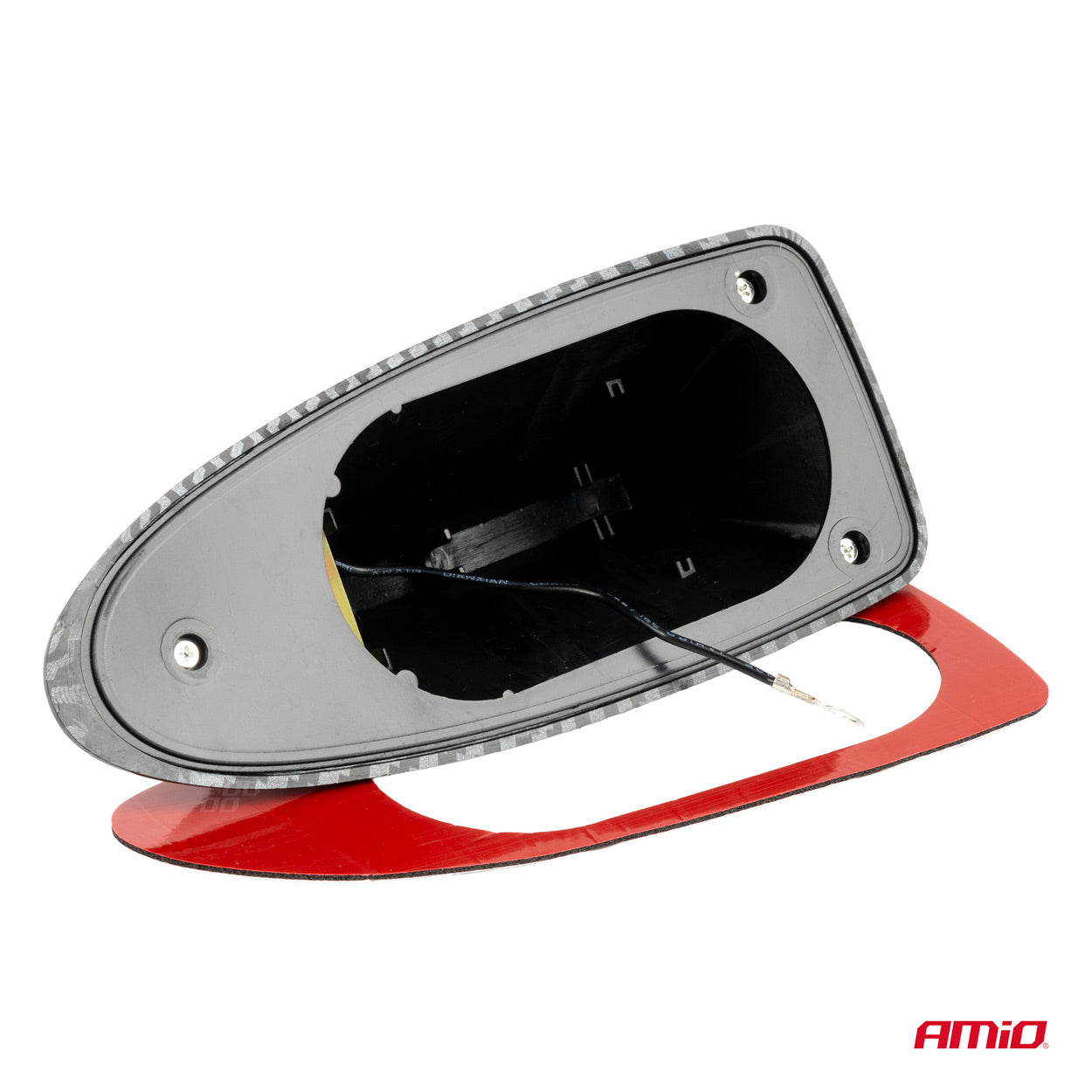Shark fin-bilantenne med carbon-look finish