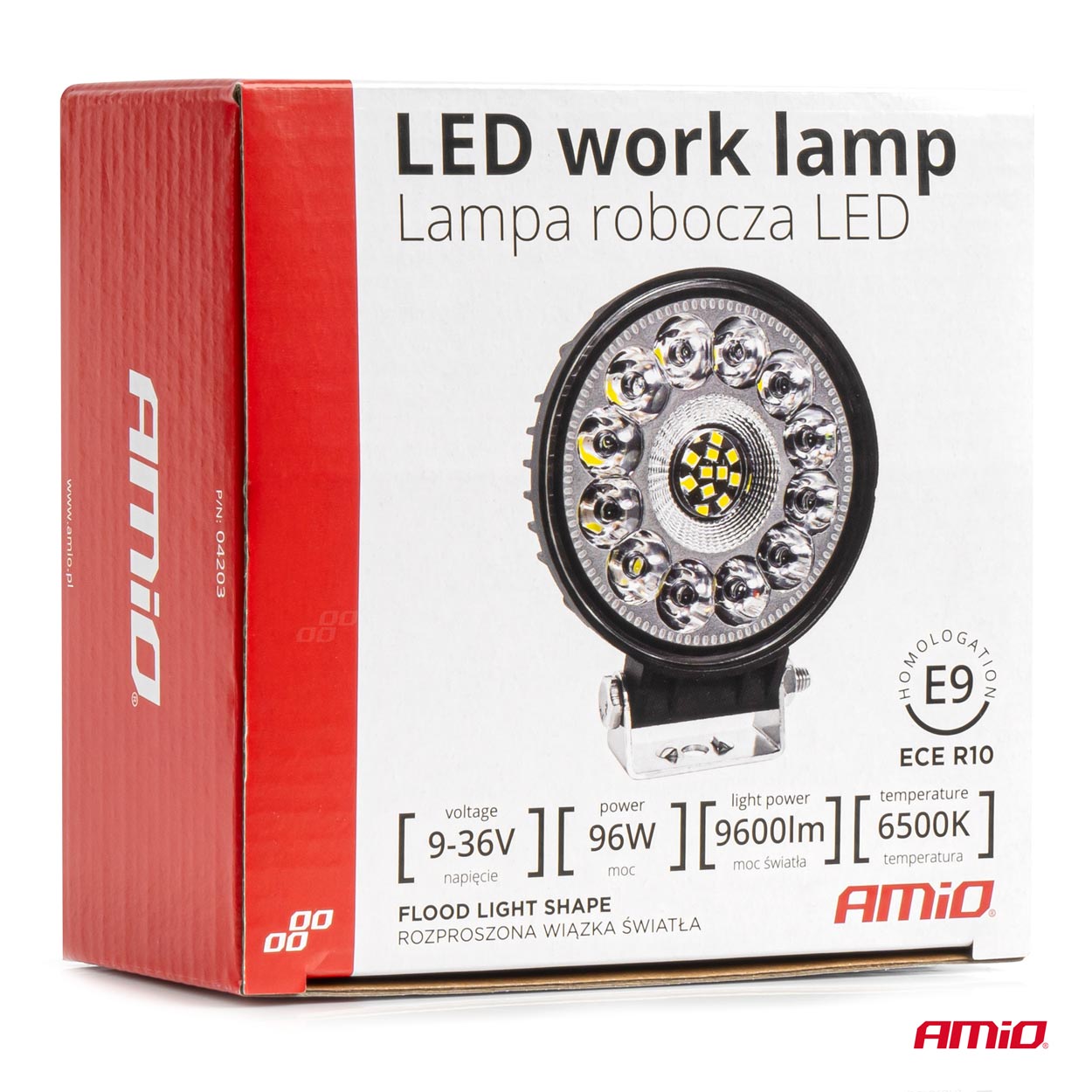 AWL62 LED-arbejdslampe 110 x 110 x 40 mm