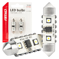 LED CANBUS-pære C5W 41 mm med hvidt lys