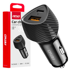 Autolaturi 38W USB-A- ja USB-C-liitännöillä