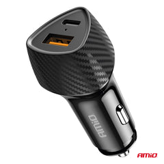 Autolaturi kaksinkertaisella USB-portilla autoon