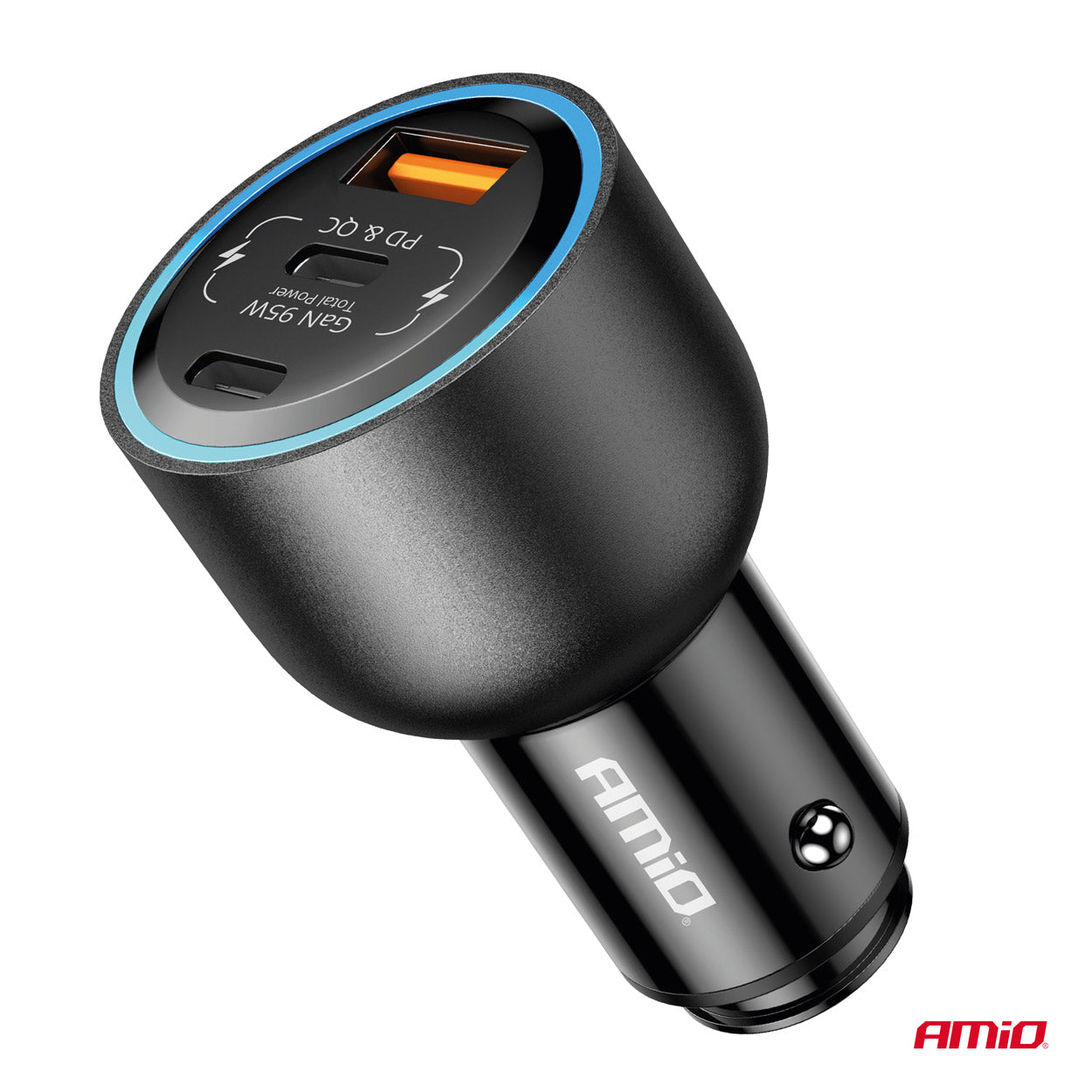 95 W autolaturi 12 V ja 24 V järjestelmiin, USB-C- ja USB-A-liitännöillä