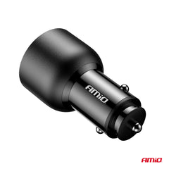 Autolaturi, jossa PD USB-C:ssä ja QC USB-A:ssa