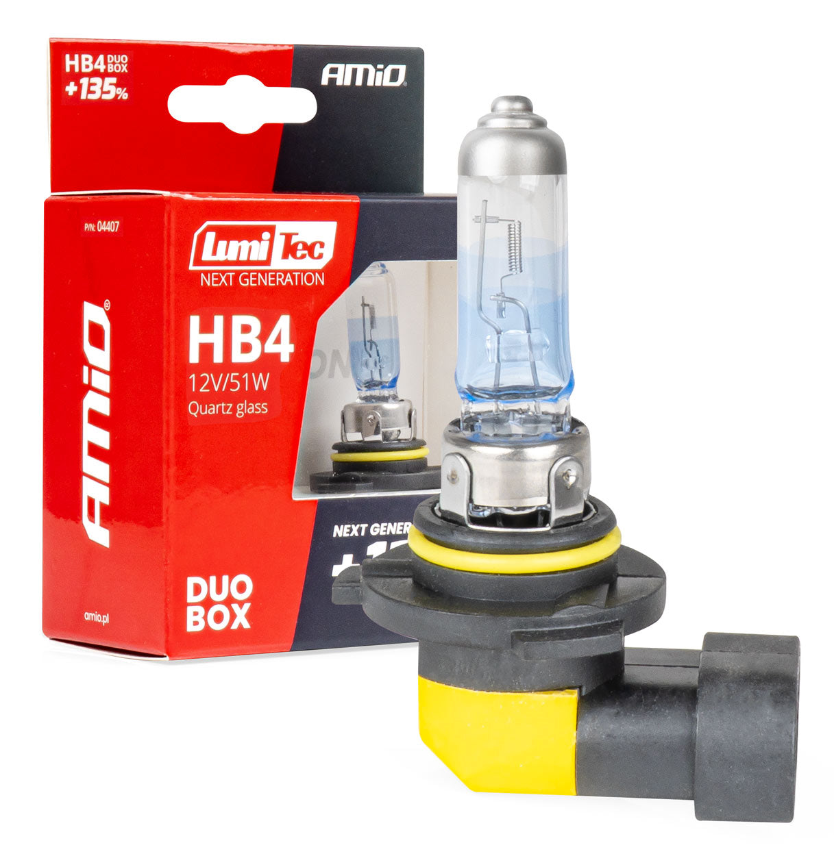 HB4 LumiTec halogenpærer 12 V 51 W med op til 135 procent mere lys
