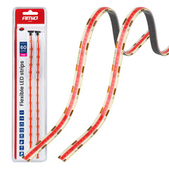 Fleksible pinke LED COB-strips på 30 cm