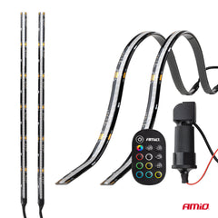 To fleksible RGB LED-strips på 30 cm
