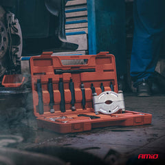 Lejeudskiller og aftrækkersæt set fra siden