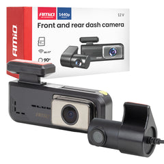 Dashcam etu- ja takalasille 2K-etukameralla ja 1K-takakameralla