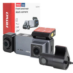 Dashcam etu-, taka- ja sisäkameralla 4K-, 2K- ja 1K-tarkkuudella
