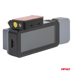 Dashcam 3,39 tuuman näytöllä ja kolmella kameralla