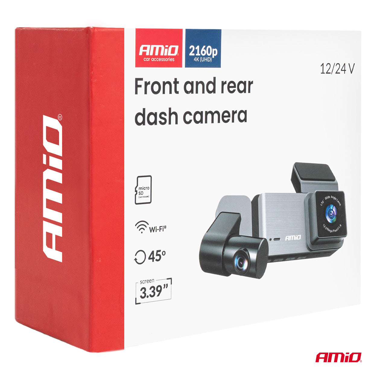 Dashcam, joka tukee microSD-muistikorttia jopa 512 Gt asti