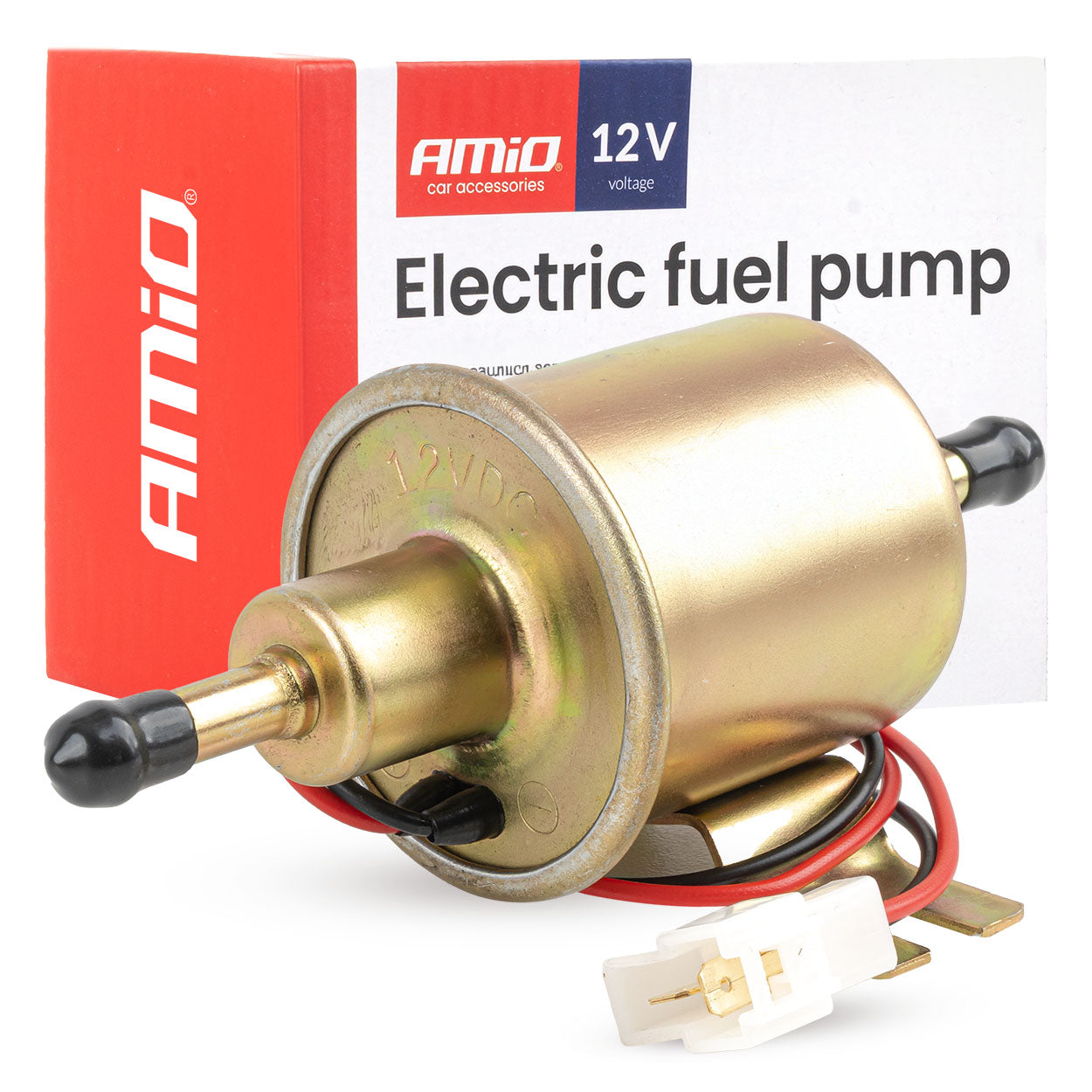 Sähköinen polttoainepumppu 12 V, 8 mm liitännällä