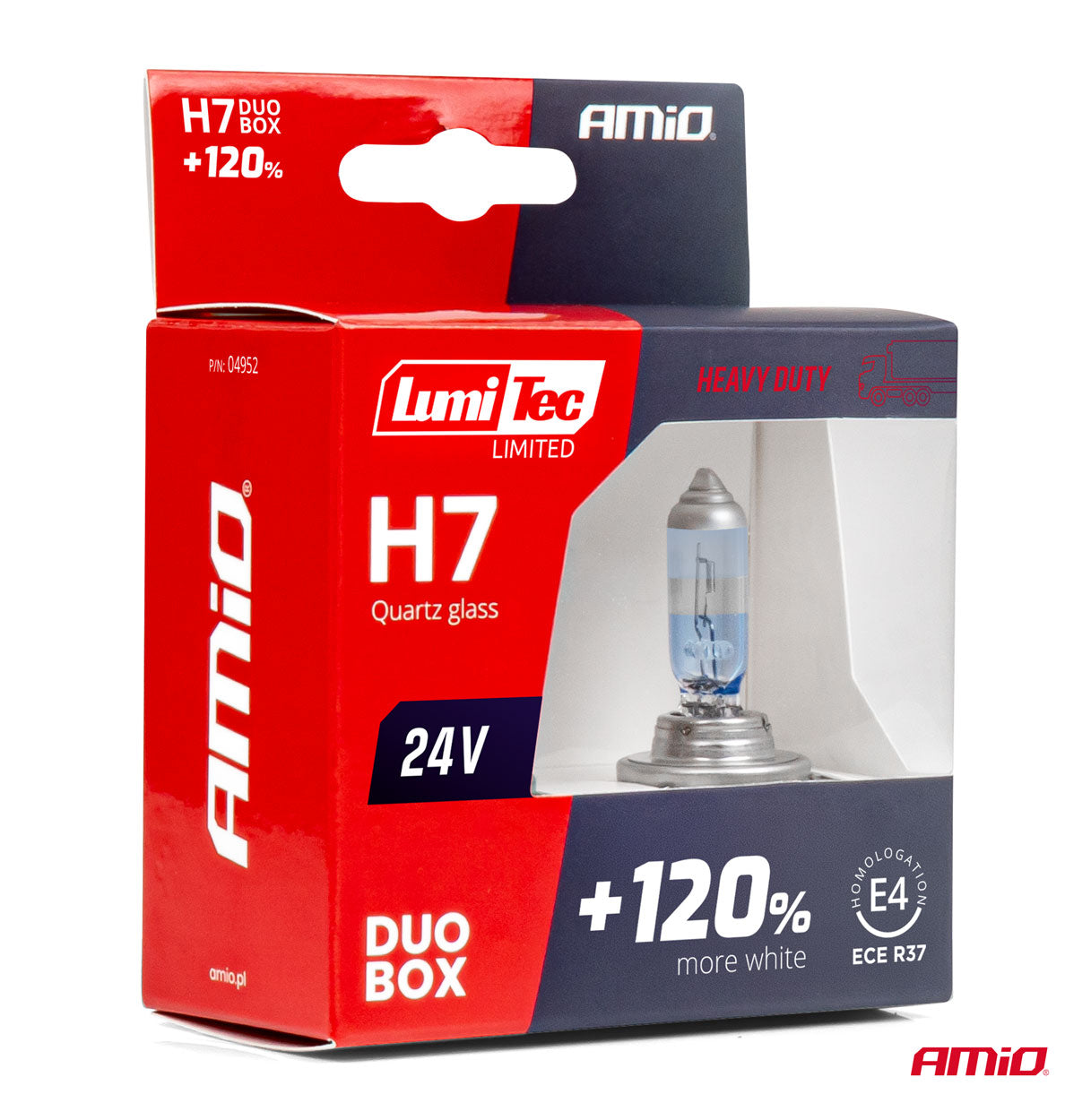 LumiTec H7-halogeenipolttimot 24V 70W DUO-sarjana