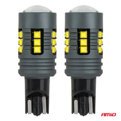 T15 LED-polttimo, jossa on 18 SMD 2525 LEDiä sivulta katsottuna