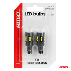 T15 LED-polttimo, jossa on 18 SMD 2525 LEDiä
