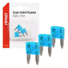 MINI-autosulakkeet 15 A, 3 kpl sarja