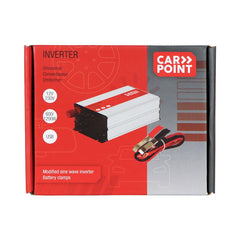 Carpoint-muunnin 12V-230V 600W akkukaapeleilla 