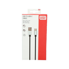 Carpoint USB-A–USB-C-kaapeli, 2 metriä 