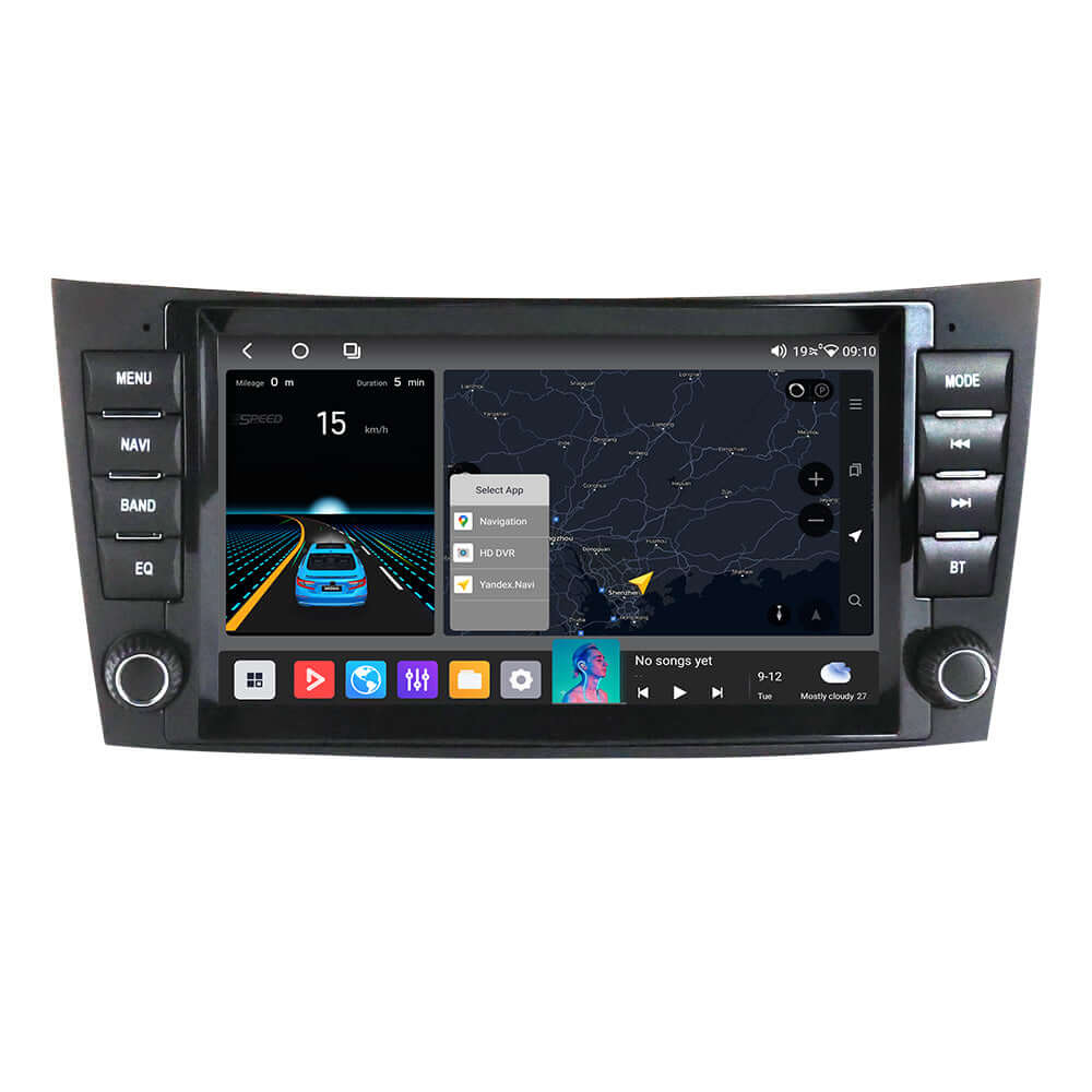 Mercedes-Benz W211 - 8" Radio m. Apple CarPlay og Android Auto – Bilmedie.dk