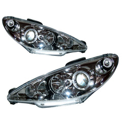 Valkoiset etuvalot Peugeot 206 1998-2002