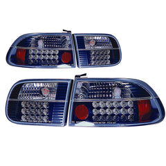 Mustat LED-takavalot Civic 1992 3-oviseen