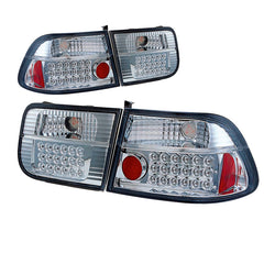 LED-takavalot Civic '96 2D kromi