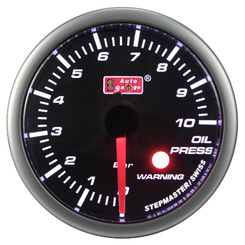 Öljynpainemittari musta 2" Auto Gauge