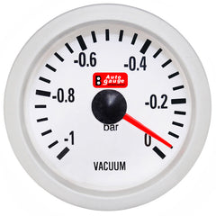 Alipainemittari valkoinen 2" Auto Gauge
