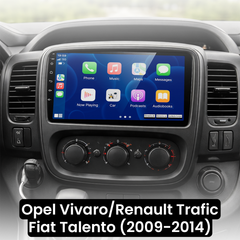 Opel Vivaro/Renault Traffic/Fiat Talento 14-21 - 9" radio Apple CarPlaylla ja Android Autolla