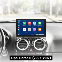 Opel Corsa 07-12 - 9" radio Apple CarPlaylla ja Android Autolla