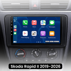 Skoda Rapid 2019-2026 – 9" autoradio Apple CarPlaylla ja Android Autolla 