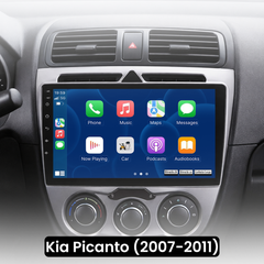 Kia Picanto 07-11 - 9" radio Apple CarPlaylla ja Android Autolla