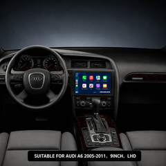 Audi A6 2005-2011 – Carmedia24 Connect 9" radio Apple CarPlaylla ja Android Autolla 