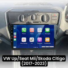 VW Up/Seat Mii/Skoda Citigo 17-23 - 9" radio Apple CarPlaylla ja Android Autolla