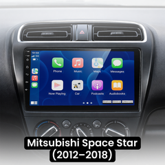 Mitsubishi Space Star 12-18 - 9" -radio Apple CarPlaylla ja Android Autolla