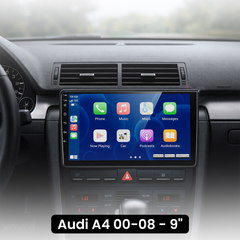Audi A4 00-08 - 9" radio Apple CarPlaylla ja Android Autolla