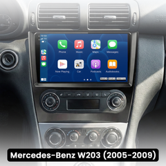 Mercedes-Benz W203 - 9" radio Apple CarPlaylla ja Android Autolla