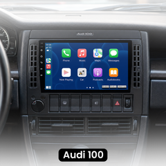 Audi 100 - 9" radio Apple CarPlaylla ja Android Autolla